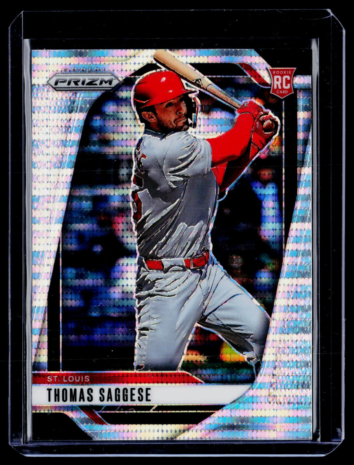 2025 Panini Prizm Baseball Thomas Saggese Pulsar Prizms Rookie #185 /499 - front