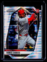 2025 Panini Prizm Baseball Thomas Saggese Pulsar Prizms Rookie #185 /499 - front