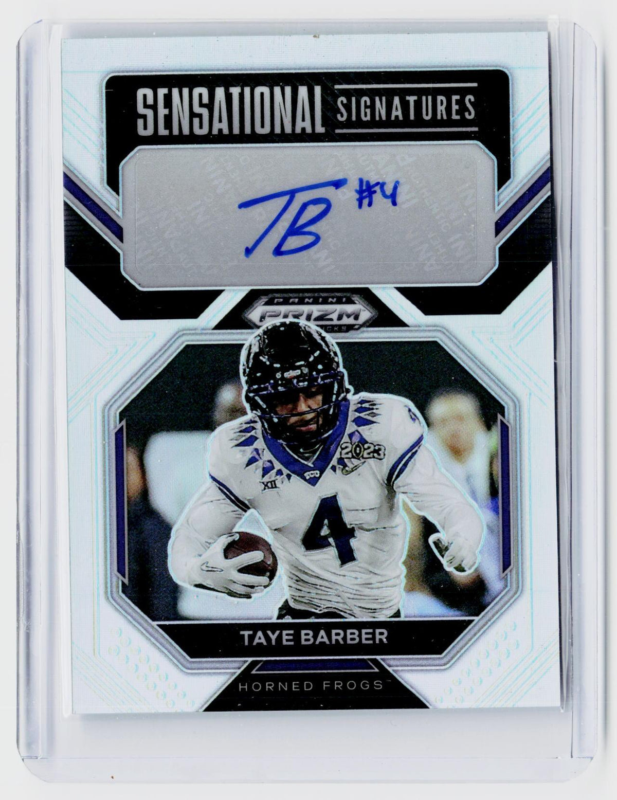 2023 Panini Prizm Draft Picks Sensational Signatures Taye Barber Autograph SS-TBA - front