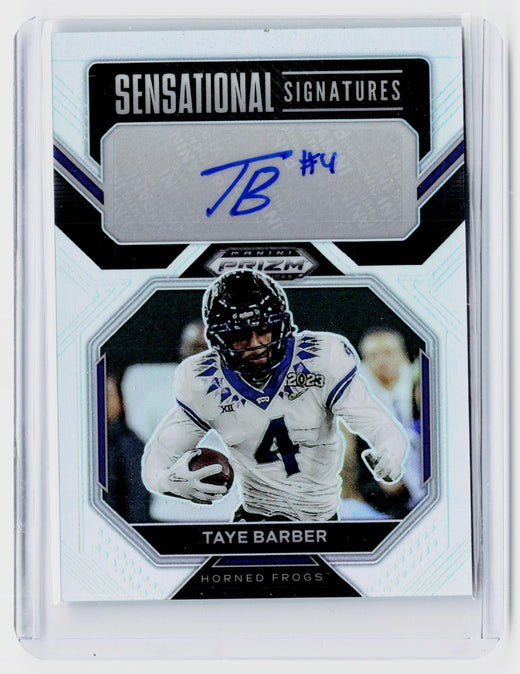2023 Panini Prizm Draft Picks Sensational Signatures Taye Barber Autograph SS-TBA - front