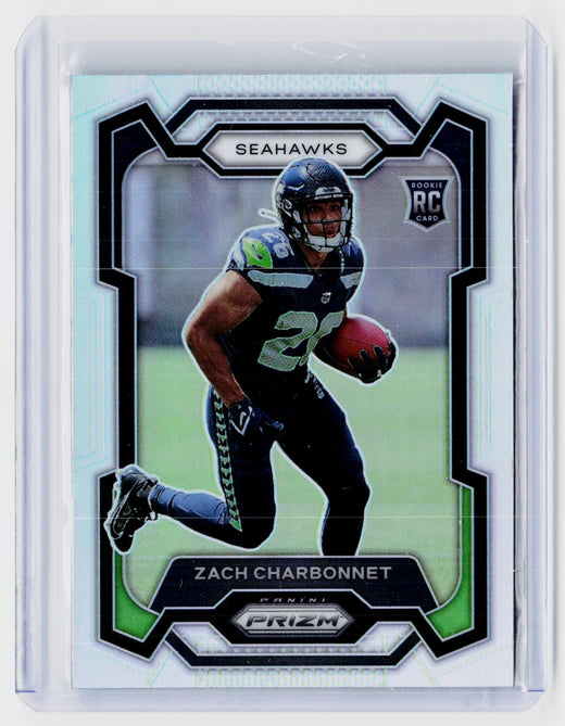 2023 Panini Prizm Football Zach Charbonnet Rookie Card #392 Seattle Seahawks - front