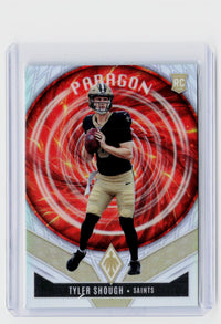 2025 Panini Phoenix Football Tyler Shough Rookie Card #6 New Orleans Saints - front