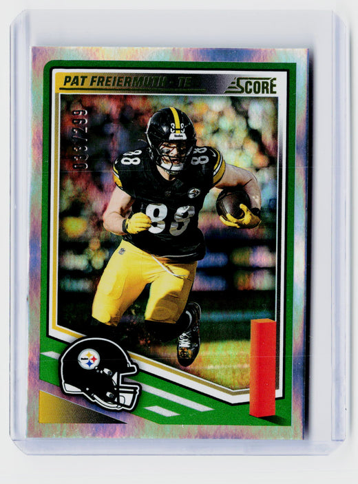 2025 Panini Score Football Pat Freiermuth #90 Serial Numbered 033/399 - front