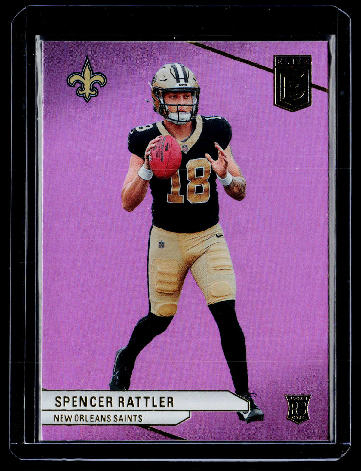 2024 Panini Donruss Elite Football Spencer Rattler Rookie Pink #155 - front
