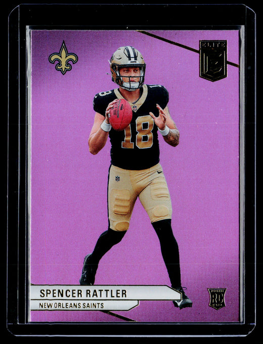 2024 Panini Donruss Elite Football Spencer Rattler Rookie Pink #155 - front