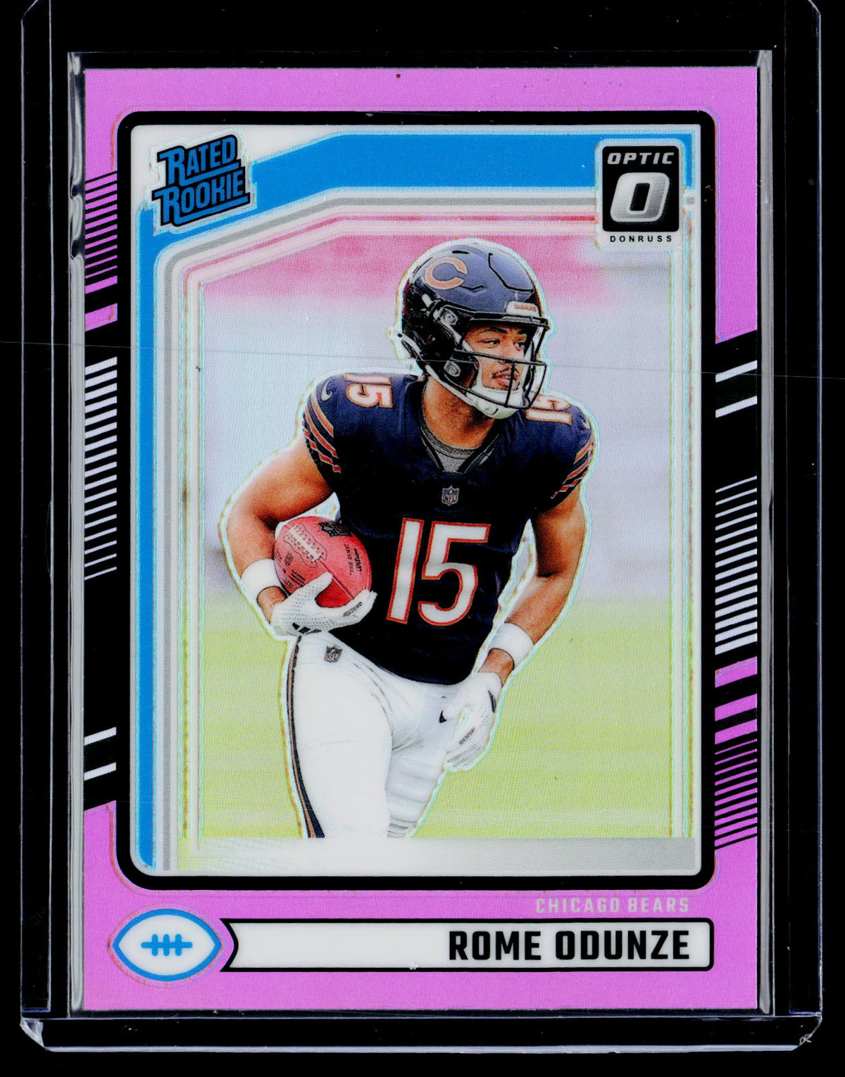 2024 Panini Donruss Optic Rated Rookie Rome Odunze Pink Holo #309 - front