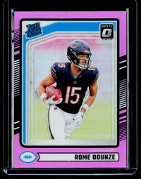 2024 Panini Donruss Optic Rated Rookie Rome Odunze Pink Holo #309 - front
