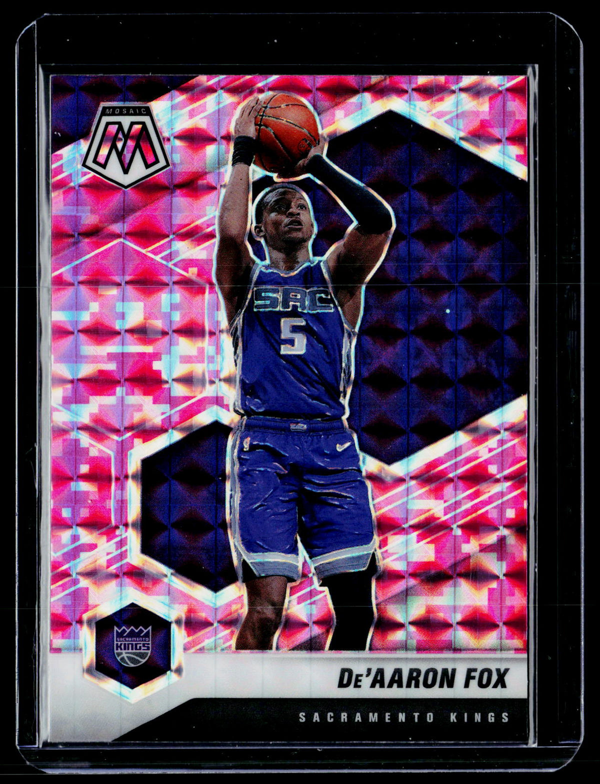 2020-21 Panini Mosaic Basketball De'Aaron Fox #168 - front