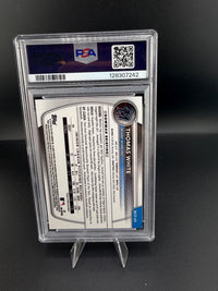 2025 Topps Bowman Chrome Prospects Reptilian Refractor Thomas White BCP-69 PSA 10 - back
