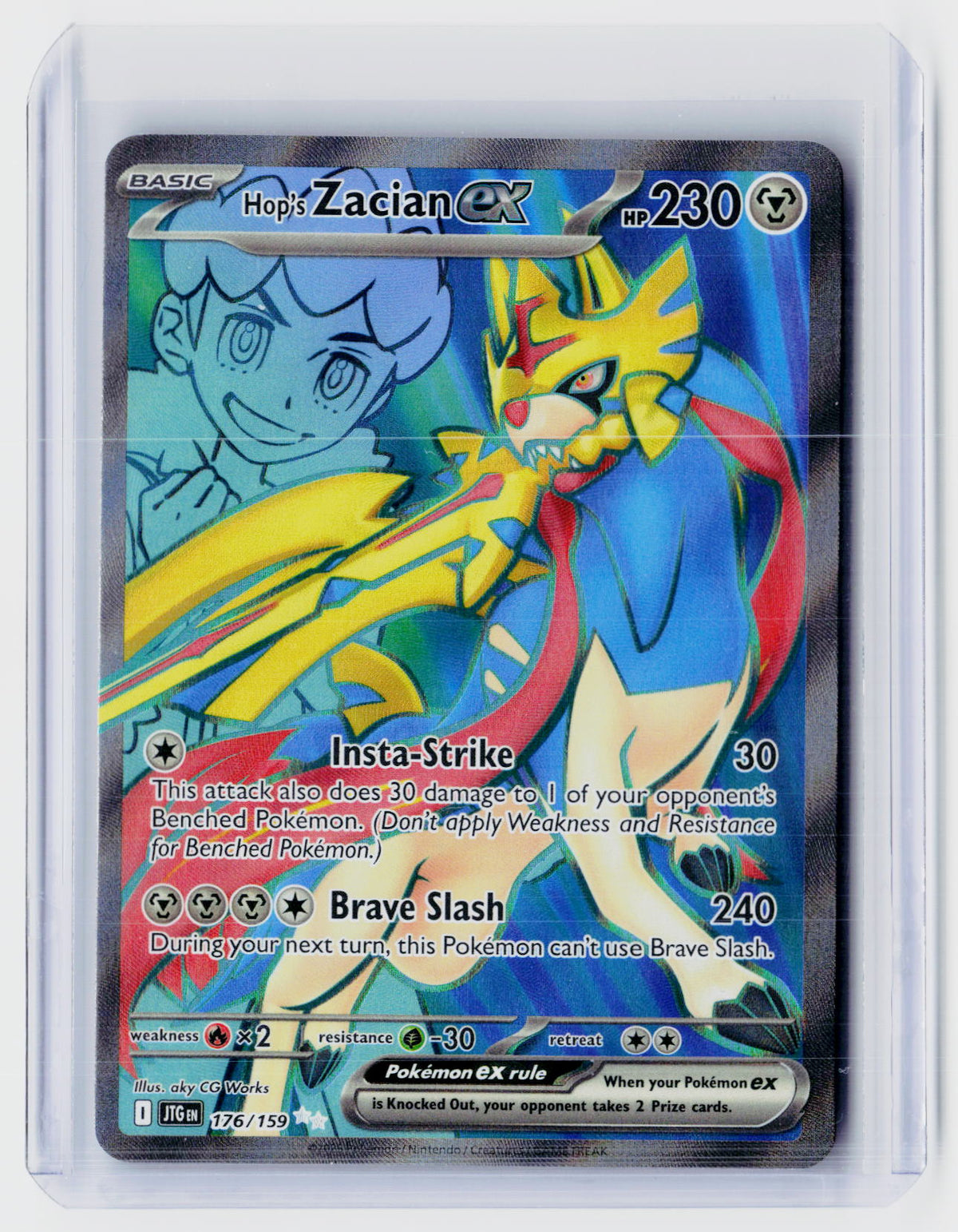 2025 Pokémon Journey Together Hop's Zacian ex Special Illustration Rare 176/159 - front