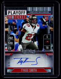 2024 Panini Contenders Football Tykee Smith Rookie Playoff Ticket Auto #256 /149 - front