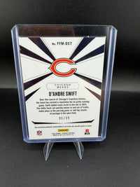 2024 Panini Phoenix Football Franchise Future Material D'Andre Swift Red #FFM-DST /99 - back