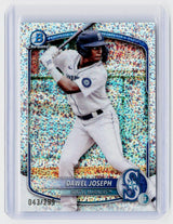 2025 Bowman Chrome Prospects Dawel Joseph Sparkle Refractor #BCP-8 /299 Seattle Mariners - front