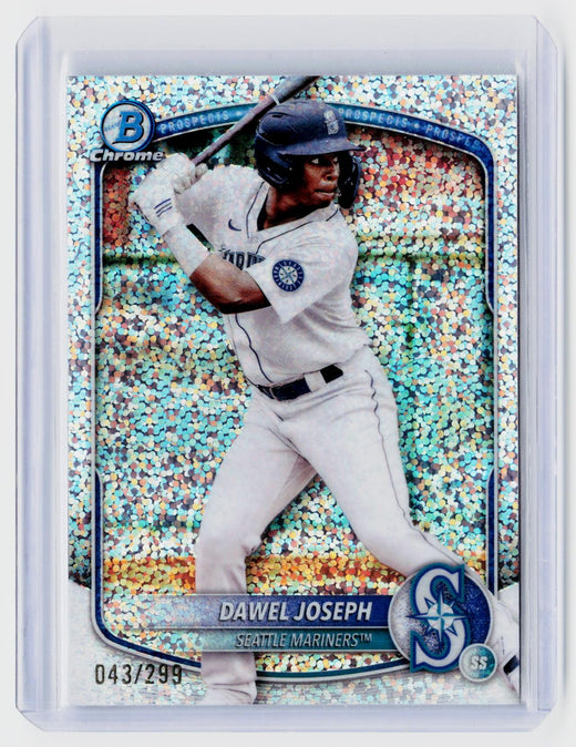 2025 Bowman Chrome Prospects Dawel Joseph Sparkle Refractor #BCP-8 /299 Seattle Mariners - front
