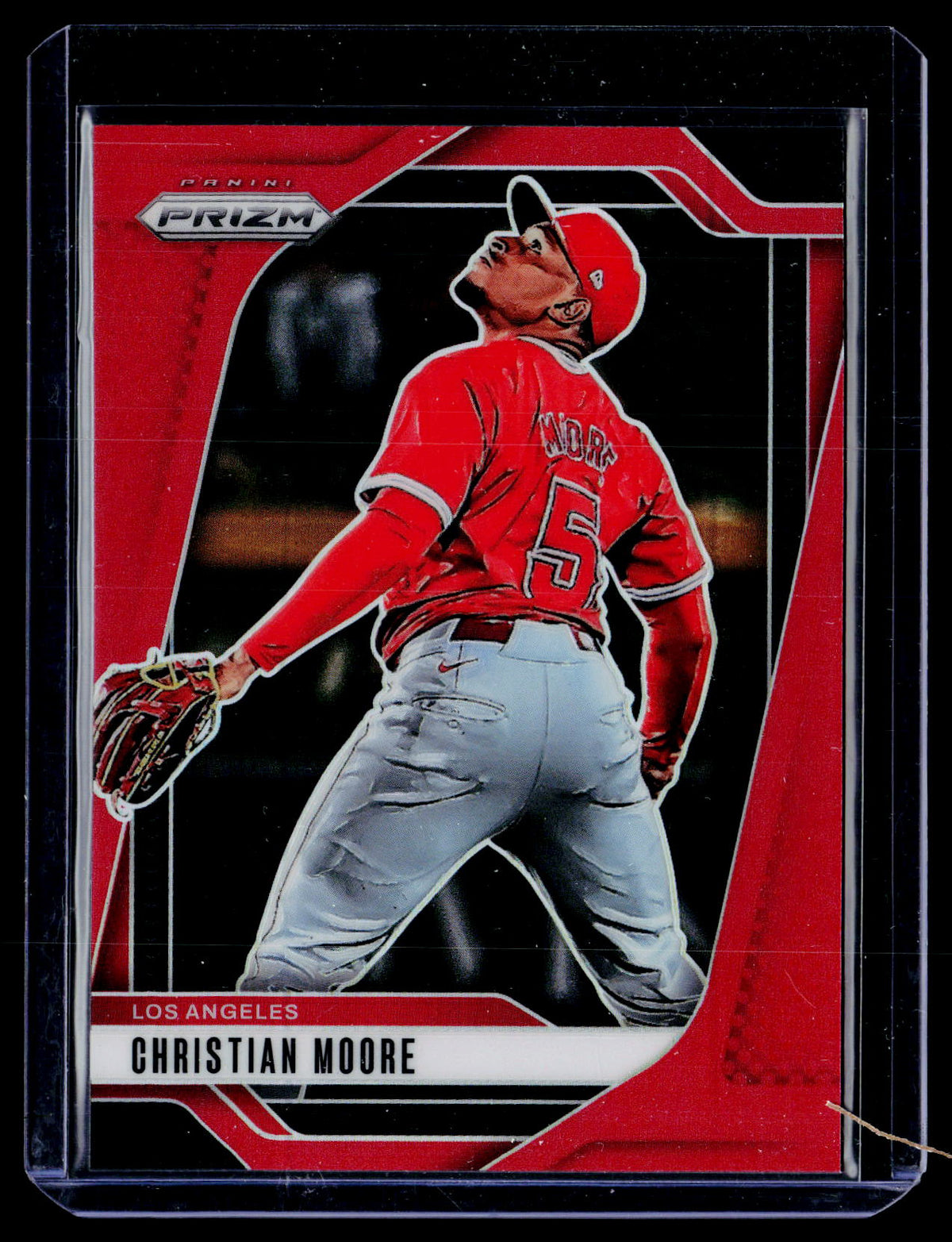2025 Panini Prizm Baseball Christian Moore Red Prizm #162 /299 - front