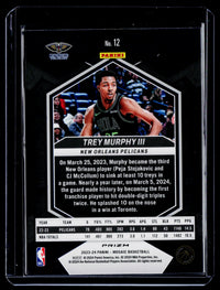 2023-24 Panini Mosaic Trey Murphy III Green Mosaic Prizm #12 - back
