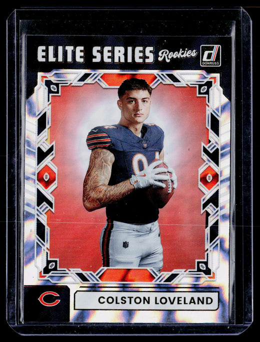 2025 Panini Donruss Elite Series Rookies Colston Loveland ESR-CLD Chicago Bears - front