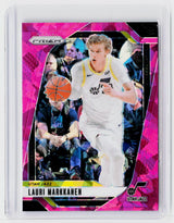 2024-25 Panini Prizm Basketball Lauri Markkanen #186 Pink Ice Prizm Utah Jazz - front