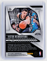 2024-25 Panini Prizm Victor Wembanyama Pink Ice Prizm #172 - back