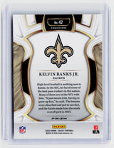 2025 Panini Select Football Kelvin Banks Jr. Concourse Rookie #42 New Orleans Saints - back