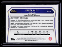 2026 Topps Bowman Chrome Chrome Prospects Baylor Hayes Speckle #BCP-167 - back