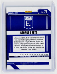 2026 Panini Donruss Elite Baseball George Brett #77 Kansas City Royals - back