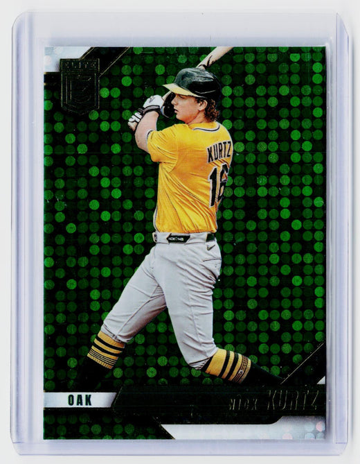 2026 Panini Donruss Elite Baseball Green #59 Nick Kurtz Oakland - front
