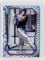 2025 Bowman Chrome Josh Owens Prospects Mojo Refractor #BCP-62 Texas Rangers - front