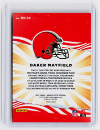 2021 Donruss Optic My House! Baker Mayfield MH-10 Cleveland Browns - back