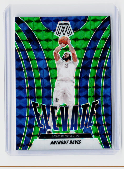 2024-25 Panini Mosaic Elevate Green Mosaic Anthony Davis #17 Dallas Mavericks - front