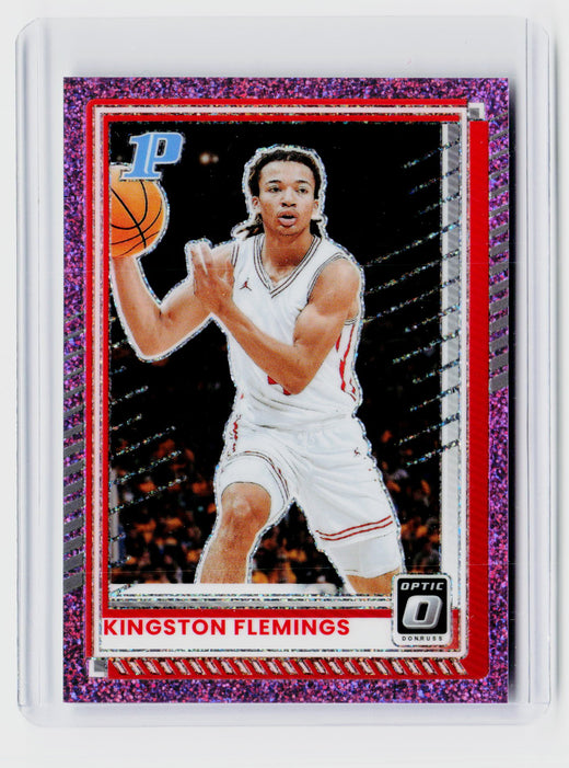 2025-26 Panini Donruss Optic Kingston Flemings Purple Holo #123 /275 - front