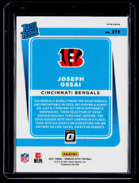 2021 Panini Donruss Optic Rated Rookie Joseph Ossai Blue Prizm #279 - back