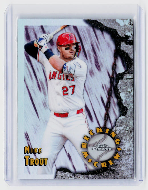 2026 Topps Chrome Welcome to the Club WC-18 Mike Trout - front