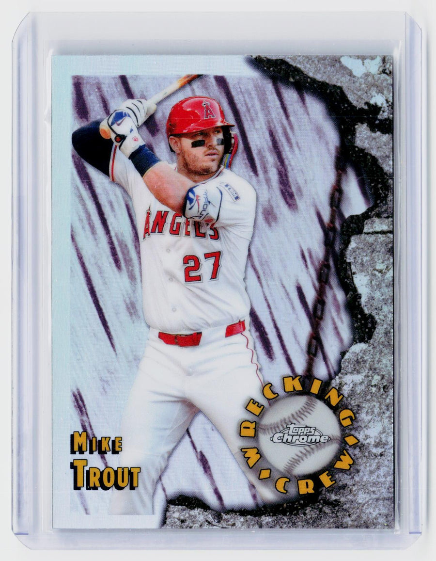 2026 Topps Chrome Welcome to the Club WC-18 Mike Trout - front