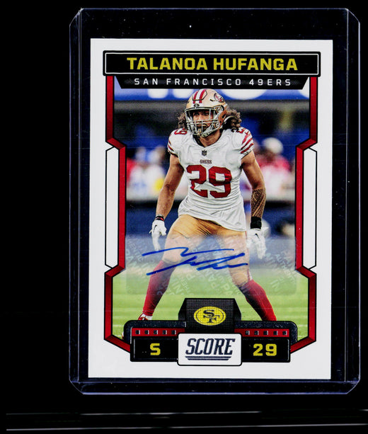 2023 Panini Score Football Talanoa Hufanga Autograph #173 - front