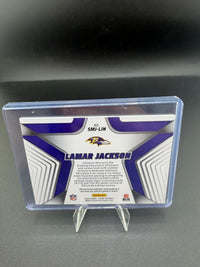 2025 Panini Score Football Score Materials Jersey Lamar Jackson SMJ-LJN - back