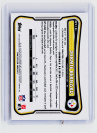 2026 Topps Bowman Chrome Germie Bernard Blue Refractor Rookie Card #BCV-124 /150 - back