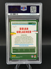 2023 Panini Donruss Optic Brian Urlacher #31 Black 1/1 PSA 10 - back