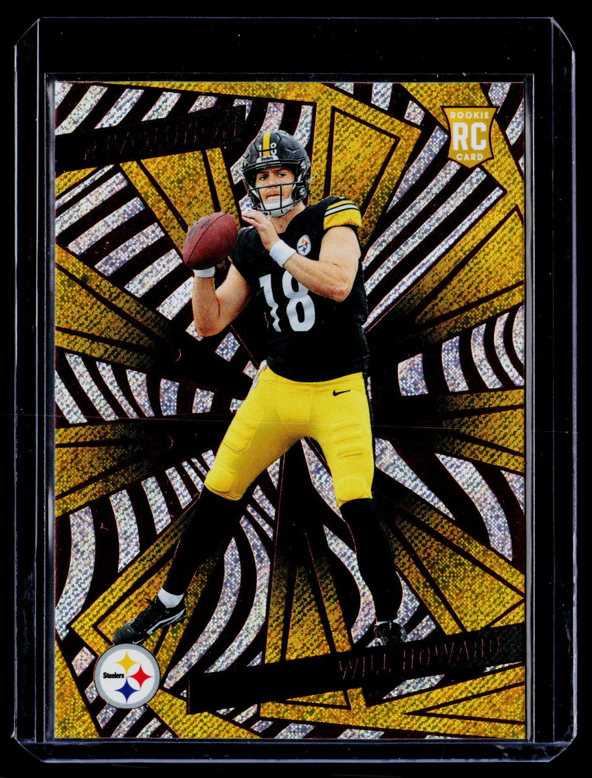 2025 Panini Revolution Football Will Howard Rookie Card #248 Pittsburgh Steelers - front