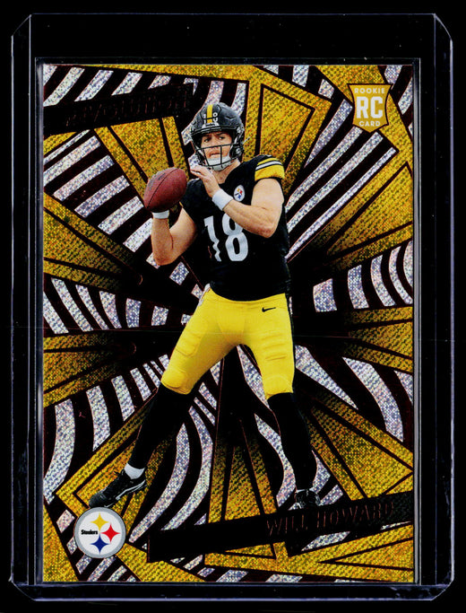 2025 Panini Revolution Football Will Howard Rookie Card #248 Pittsburgh Steelers - front
