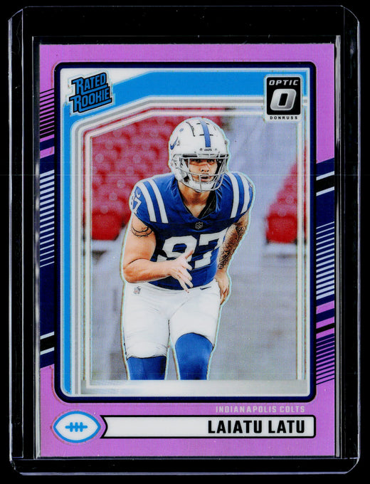 2024 Panini Donruss Optic Rated Rookie Pink Laiatu Latu #311 - front
