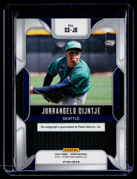 2025 Panini Prizm Baseball Sensational Signatures Jurrangelo Cijntje Auto #SS-JC - back