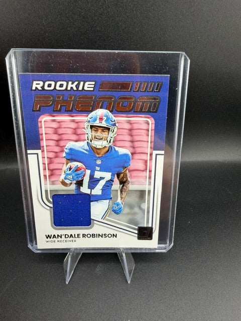 2022 Panini Donruss Football Rookie Phenom Jerseys Wan'Dale Robinson Rookie #RPJ-19 - front