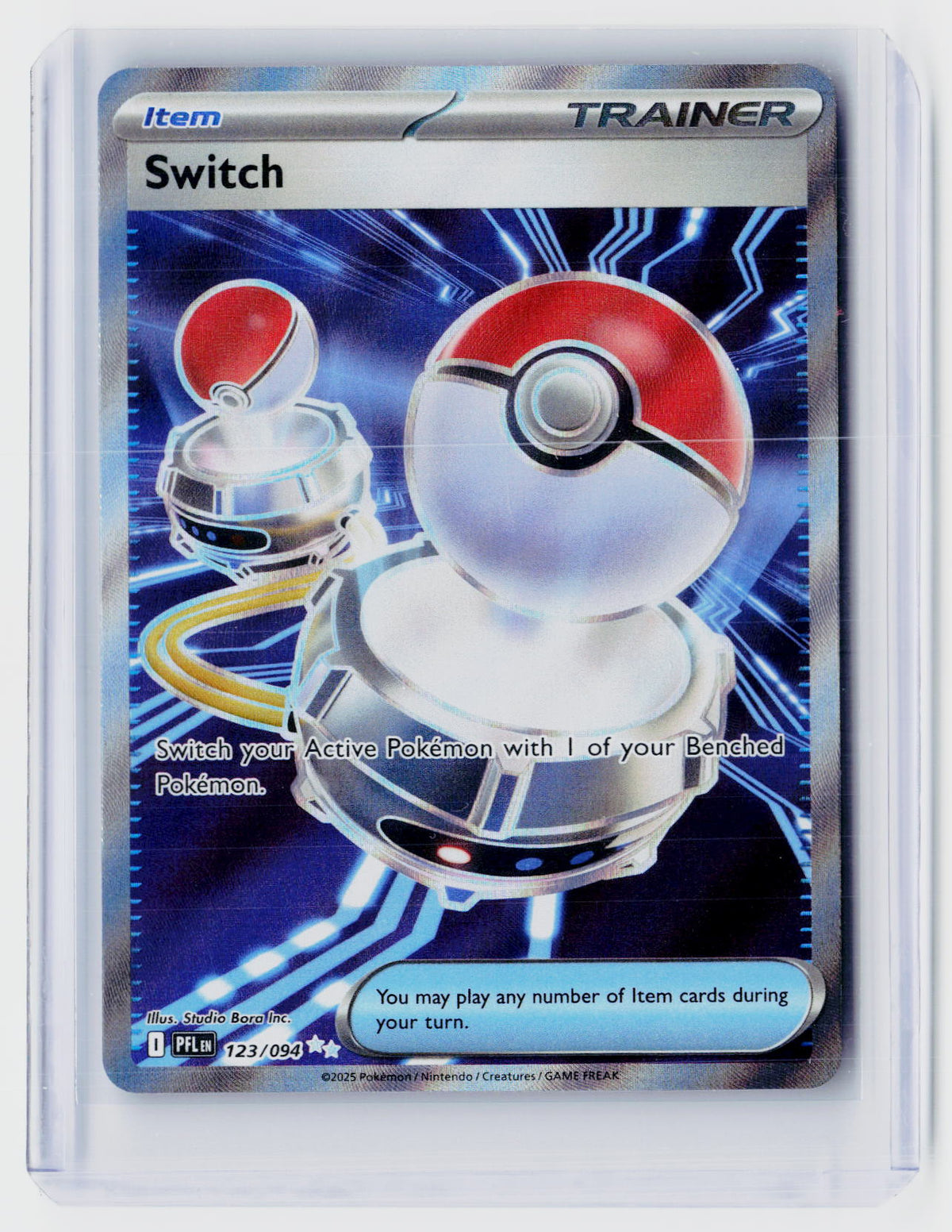 2025 Pokémon TCG Mega Evolution—Phantasmal Flames Switch 123/094 Full Art - front
