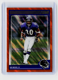 2024 Panini Score Football Ed Reed Red #27 /630 Ravens - front