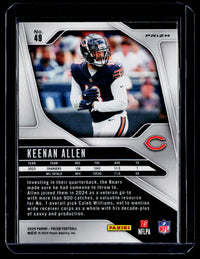 2024 Panini Prizm Football Keenan Allen #49 Chicago Bears - back