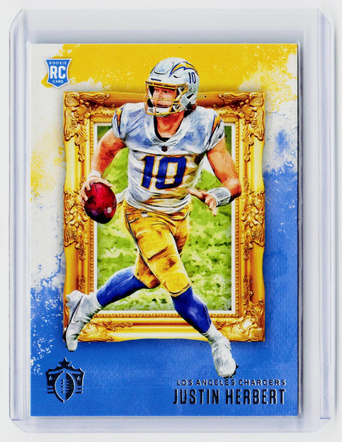 2020 Panini Chronicles Gridiron Kings GK-3 Justin Herbert Rookie Card - front