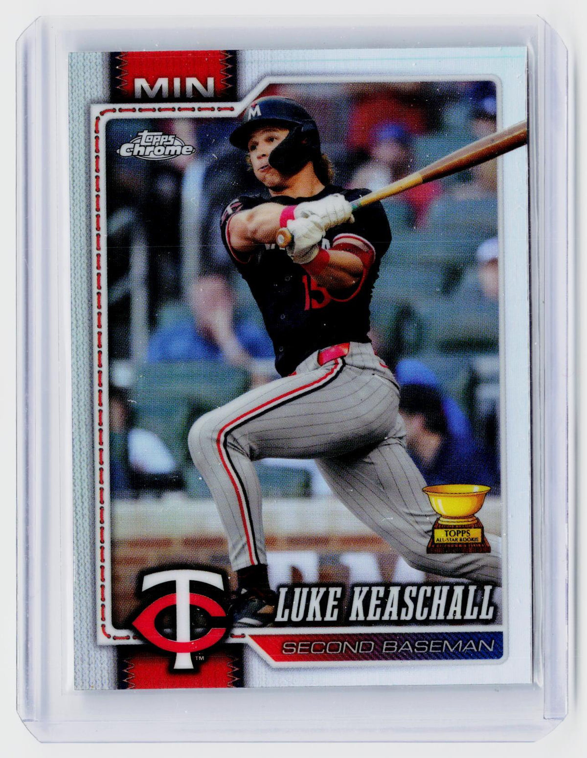 2026 Topps Chrome Refractor #220 Luke Keaschall Minnesota Twins - front