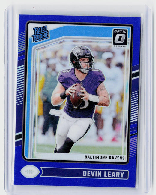 2024 Panini Donruss Optic Devin Leary Rated Rookie Blue #227 /199 - front