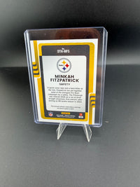 2025 Panini Donruss Threads Minkah Fitzpatrick Pittsburgh Steelers Memorabilia Card DTH-MFS - back
